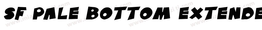 SF Pale Bottom Extended Oblique字体转换